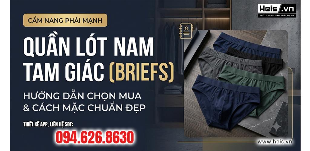 Quần Lót Nam Tam Giác (Briefs): Hướng Dẫn Chọn Mua Và Cách Mặc Chuẩn Đẹp - Tin tức | Công Ty TNHH Phần mềm LCK