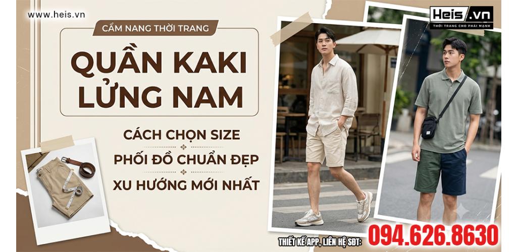 Quần Kaki Lửng Nam: Cách Chọn Size, Phối Đồ Chuẩn Đẹp Và Xu Hướng Mới Nhất - Tin tức HEIS