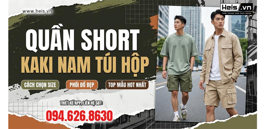 Quần Short Kaki Nam Túi Hộp: Cách Chọn Size, Phối Đồ Đẹp Và Top Mẫu Hot Nhất - Tin tức | Công Ty TNHH Phần mềm LCK