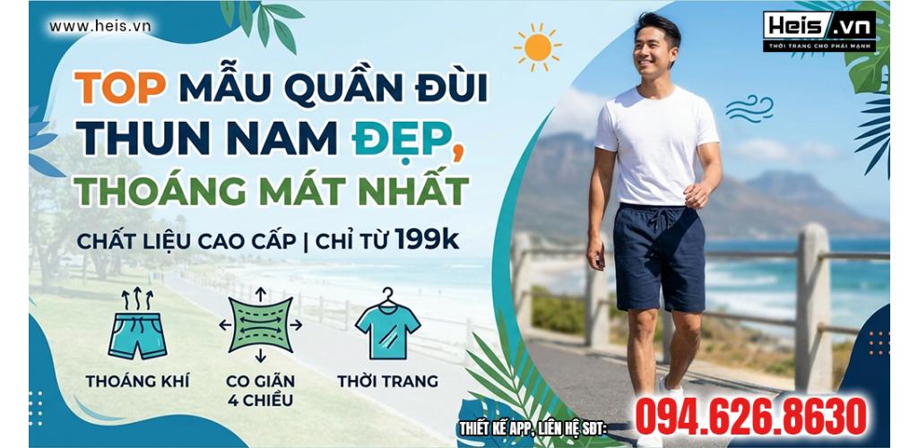 Top Mẫu Quần Đùi Thun Nam Đẹp, Thoáng Mát Nhất - Tin tức HEIS