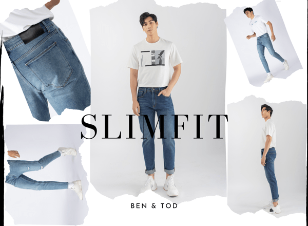Cách nhận biết quần jean nam skinny và quần jean nam slim-fit