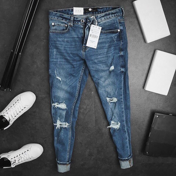 5 bước để bạn có một chiếc quần jeans nam xước ưng ý